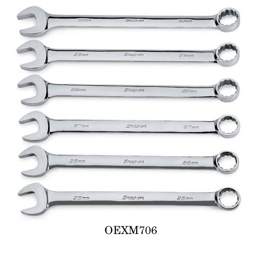 Snapon-Wrenches-Standard Handle Plus Combination Wrench Set, MM